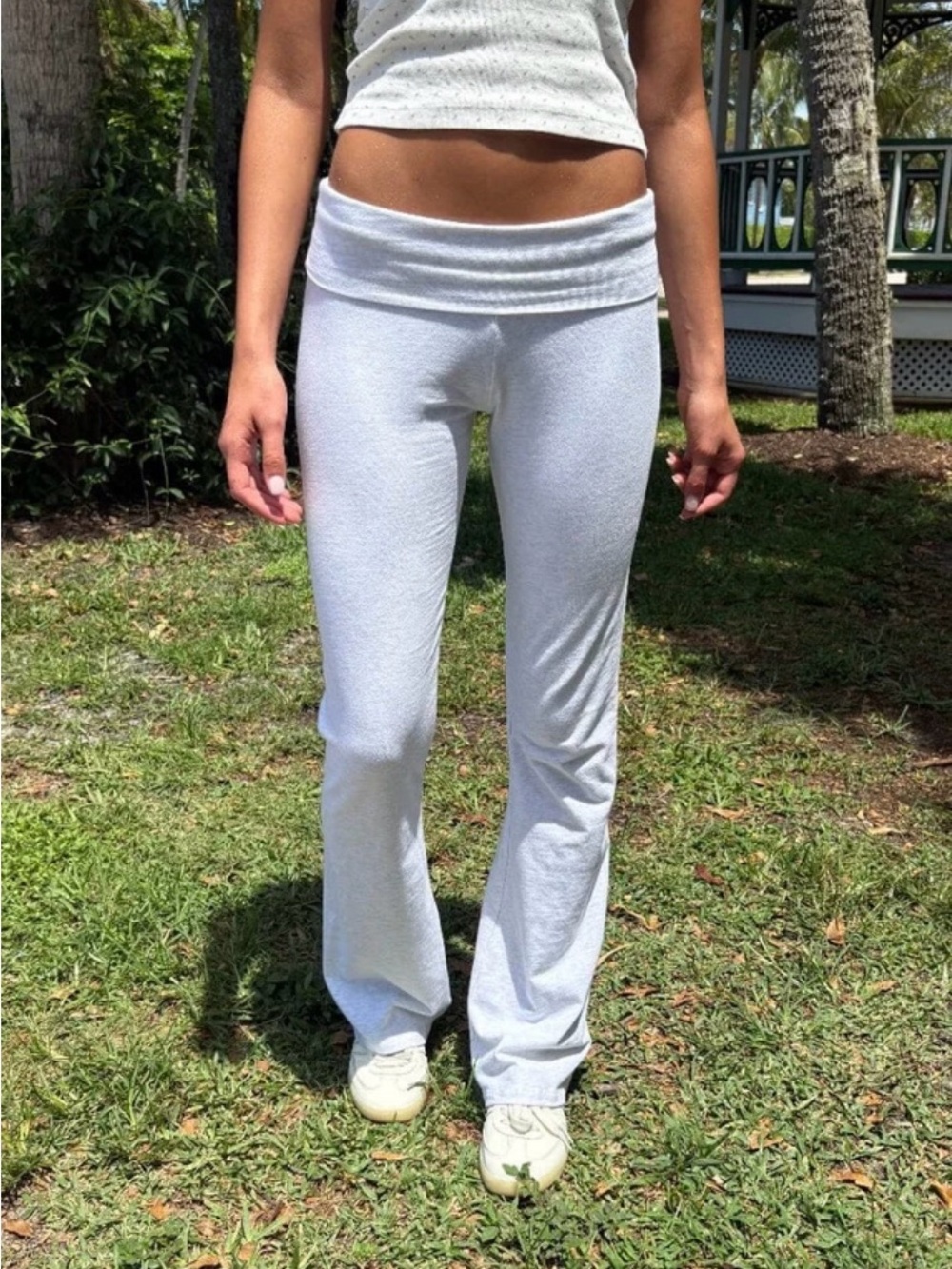 Brandy melville light grey priscilla pants